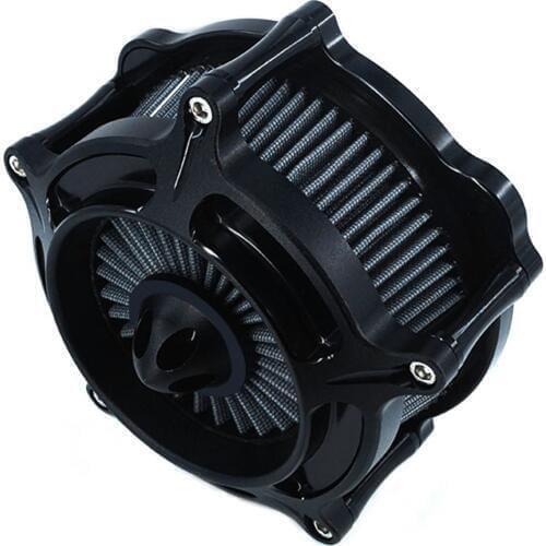 Air Cleaner Intake Turbine Filter Cnc Cut Kit for Harley Dyna 2000 - 2017 Softail 2000 - 2015 Touring 2000 - 2007 Fitment-B