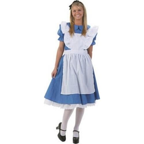 Superior quality Hot Sale Alice In Wonderland Cosplay Lolita Dress Maid Cosplay Fantasia Carnival Halloween Costumes For Women