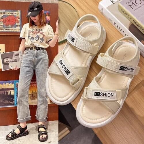 2021 Ladies Outdoor Beach Slippers New Women Spring/Summer New Soft-Slip Non-Slip Sandals Foam Sole Durable Sandals