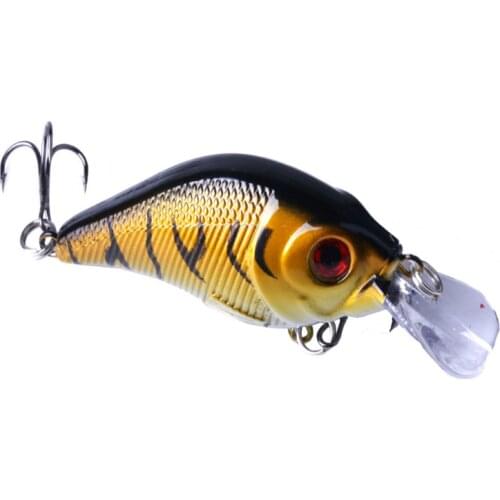 1PCS 7.5cm 10g 3D Eyes Multicolor Artificial Crankbait Hard Bait For Bass Spinner Wobbler Swim Fishing Tackle Lure