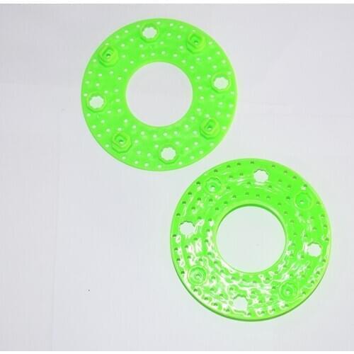 10/100pcs 75mm round plastic panel/model material/rc car robot DIY toy parts/technology model/baby toys/scientific accessor