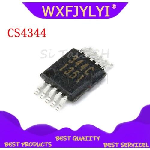 10pcs/lot CS4344 CS4344-CZZ 344C MSOP-10 DAC IC new original