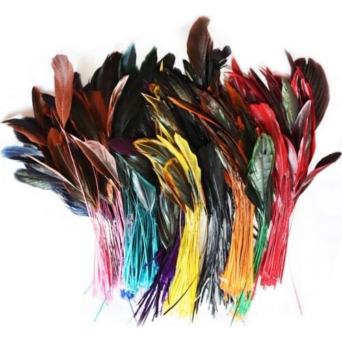 200 PCS Dyed Turkey Feather Hair Extensions Party Wedding Bouquet Decorations Feathers for sale Length 12-20cm IF10
