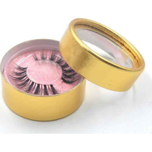 100pcs wholesale eye lahses circular boxes Custom false eyelashes box designyour own logo Tailor-made for small wholesale