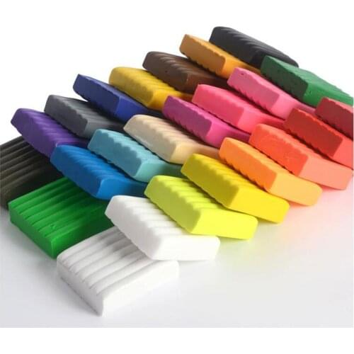 24Pcs/set DIY Fimo Polymer Clay Baking Hand Casting Kit Puzzle Modeling Baby Handprint Slime Slimes Lizun Fun Toys For Child