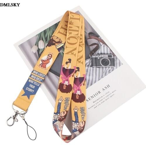 24pcs/lot MD179 DMLSKY Cartoon lanyard Strap Neck for key ID Card Phone USB badge holder DIY Hang Rope webbing for Worker