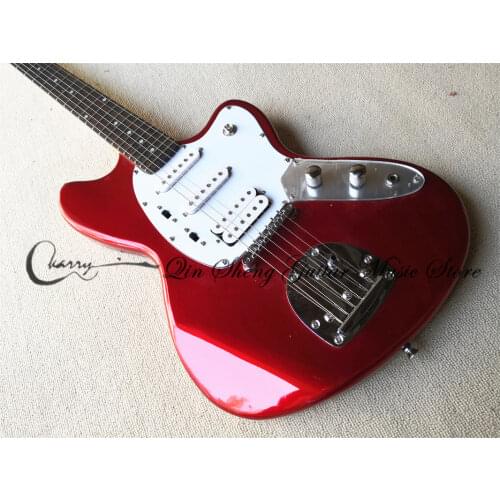 Free shipping custom custom 6 string black guitar,white flower veneer,HSH pickups,black switch,tremolo bridge,cherme buttons