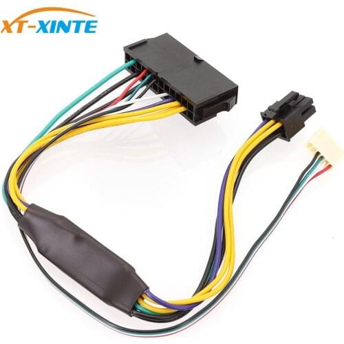 ATX 24pin to Motherboard 2-ports 6pin Adapter PSU Power Supply Cable Cord for HP Z220 Z230 SFF Mainboard Server Workstation 30cm
