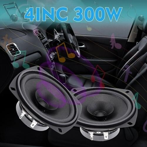 4 Inch 4 Ohm 300W 93DB Car Coaxial Speaker Vehicle Door Auto Audio Music Stereo Full Range Frequency Hifi Speakers