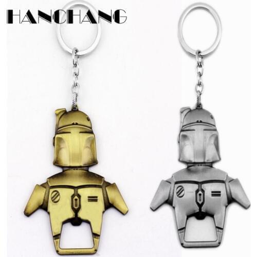 Summer 2 use Jewelry soldier Knight Beer Bottle Opener Keychains Metal Keyring Men Boys Accessories Key Chain trinket chaveiro