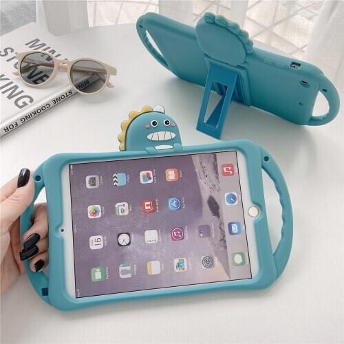 Children Handle Stand Cover for iPad mini 1 2 3 4 5 7.9'' Shockproof Tablet Case Cute Cartoon Portable Protective Shells