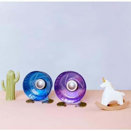 Hamster Running Disc Toy Silent Rotatory Jogging Wheel Pet Sport Wheel Toys Roller With Bracket Pet Supplies