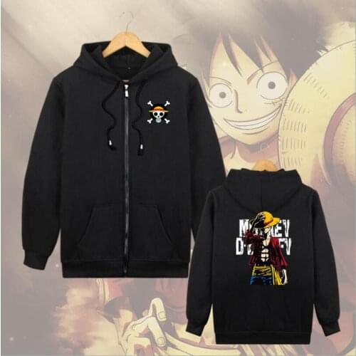 Anime One Piece 3D Hoodie Monkey D Luffy Hoodies Men Women Long Sleeve Autumn Winter Sportswear Tracksuit Fleece Sweatshirt