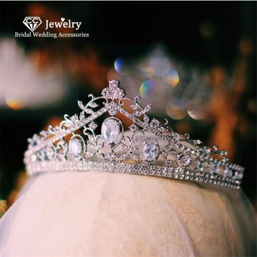 CC Hair Crown Hairbands Baroque Style Wedding Jewelry Engagement Accessory for Bridal Headdress Party Beach Hairwear Gifts 11485