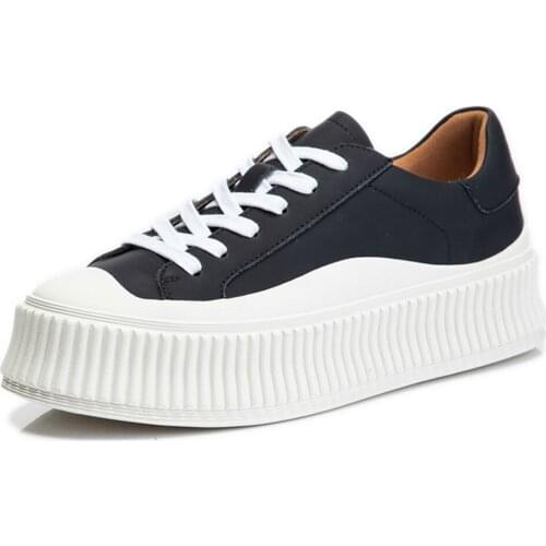 Elad Halabi Women Casual Shoes Fashion Breathable Walking Flat Shoes Woman White Sneakers Women Female Shoes Leather Cowhide