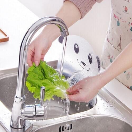 Oil-Proof Kitchen Water Barrier Sucker Sink Flap Splashproof Water Splash Guard Panda Designed PVC Basin Wash Practical