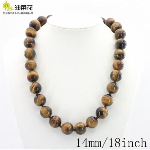 Fashion Natural Hematite Tiger Eye Stone 6 Style Necklace Magnetic Therapy Health Men and Women Energy Jewelry Christmas Gifts