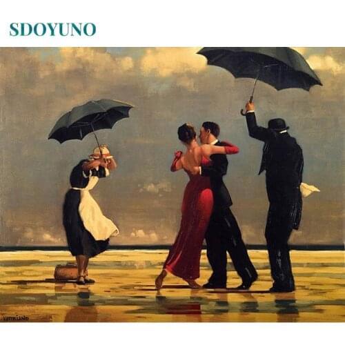 SDOYUNO Frame Dancer DIY Painting By Numbers Figure Painting Modern Wall Art Canvas Painting Unique Gift For Home Decor 40x50