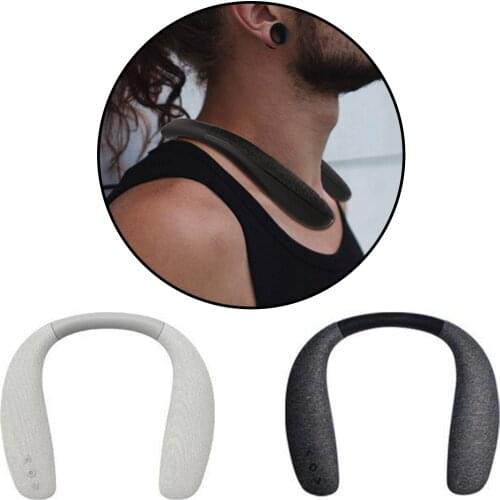Neckband Wearable Bluetooth Speakers Earphone 600mah Battery for TV Calls