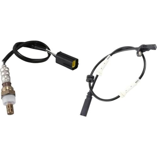 1 Pcs FRONT Lambda Oxygen Sensor for CHEVROLET MAZDA & 1 Pcs Front ABS Wheel Speed Sensor for BMW 1 2 3 4 Series