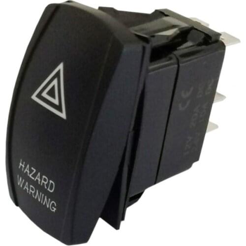 Popular Goods 12V 24V ON OFF Red LED Hazard Warning 4PIN Rocker Switch For Car Truck