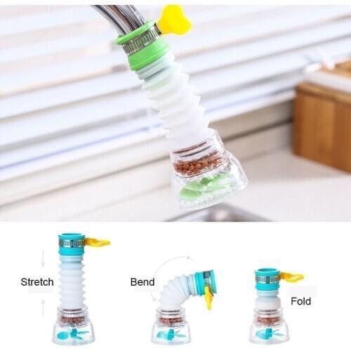 New Rotatable Water Saver Can Telescopic Tap Water Filter Tools Kitchen Bathroom Accessories Sprinkler Filter Faucet Extenders