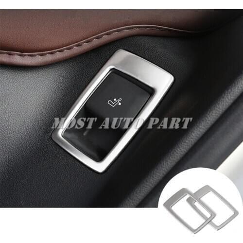 Stainless Rear Seat Adjust Button Frame Cover For BMW X3 X4 G01 G02 2018-2020 Car accesories interior Car decoration