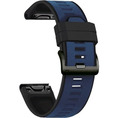 26mm Silicone Quick Easy Fit Strap For Garmin TACTIX DELTA／Enduro／Quaitx3／D2 Bravo／Descent MK1 Sport Replace Wristband Bracelet