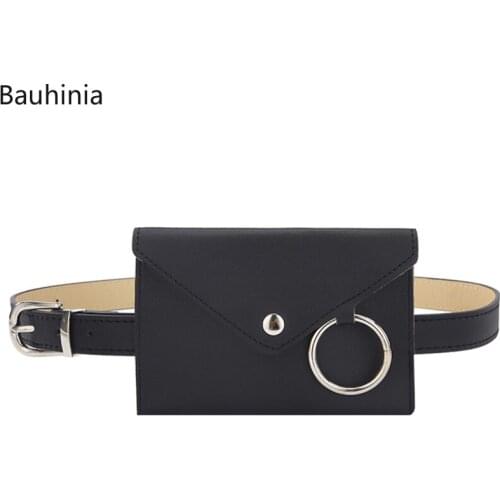 2021 New Style 100cm Fashion Ladies Waist Belt Bag Mini High Quality PU Mobile Phone Bag 5 Colors Available