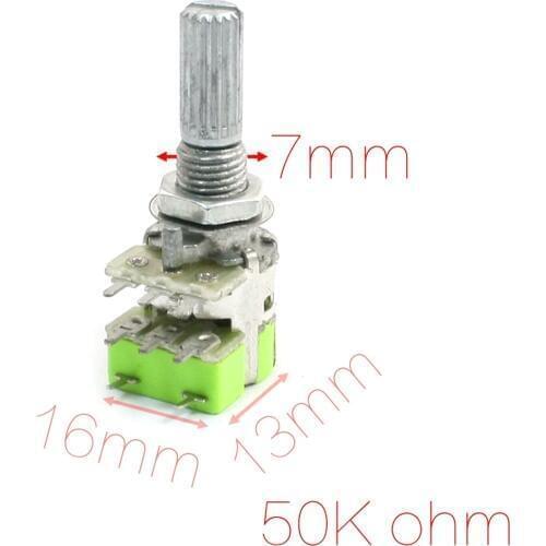 UXCELL Stereo B50k 50K Ohm Dual Linear Taper Volume Control Potentiometer Switch