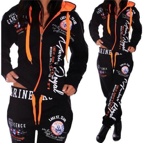 ZOGAA 2019 Tracksuit For Women S-3XL Womens Casual Sportwear Hooded Sweatshirt and Pants Womens Suit two piece set tracksuit