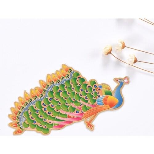 1pc Creativity Peacock Color Printing Bookmark Cute Metal Art Exquisite Book Mark Page Folder Office School Supplies Stationery