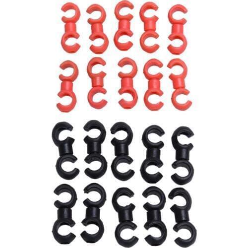 10pcs Cycle Bike Bicycle MTB Brake Gear Cable S Style Clips House Hose Guid Bike Cross Line Clip Brake Cable Guiding Tools hose