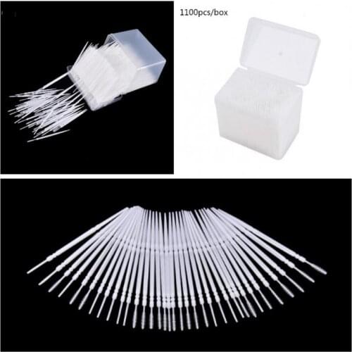 6.5CM White Plastic Double-ended Toothpicks For Teeth Cleaning Toothpick Oral Care Tool Toothpick Dental Floss 1100 Pcs/Box