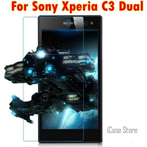 9H Premium Tempered Glass For Sony C3 Xperia C3 D2533 D2502 S55T S55u D 2633 2502 S 55T 55U Screen Protector Film Case cover