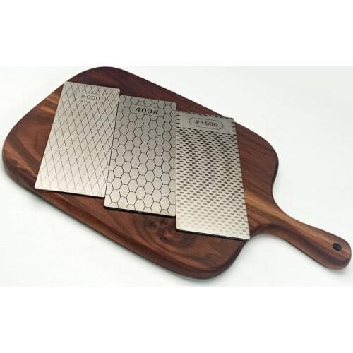 Diamond Sharpening Stone Knife sharpener 150*65*2.5mm Ultra-thin Honeycomb Surface Kitchen Grinding Tool Knife Whetstone