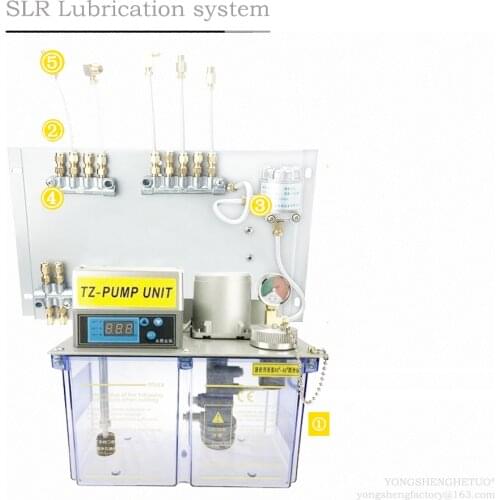 CE Electric Lubrication Oil Pump Single Line Resistance 4L 220V SLR TZ2232-400T PSS-3 For CNC Machine Lubricating