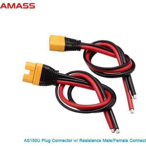 DIY AS150U anti-fire with signal pin waterproof ring plug with silicone wire protective cover agricultural drone