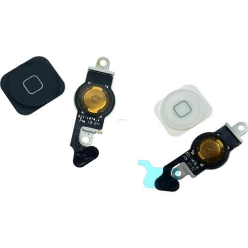New For iPhone 5 5G Home Button Flex Home Button Menu with Holding Gasket Rubber Spacer Flex Cable