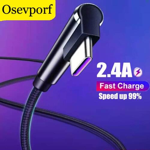2.4A Fast Charging Type C Micro USB Cable For Andriod Phone Data Cord USB C Cable for Huawei P40 P30 Oneplus 5 7T 8 Quick Charge