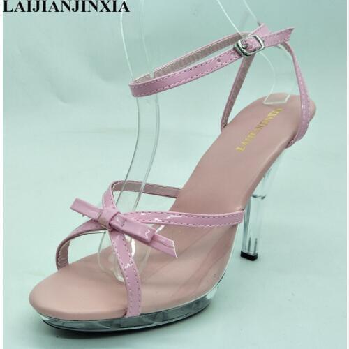 LAIJIANJINXIA New Ladys Sexy 5 Inch High Heels Toe Dance Shoes 13 CM High Heels Sandals Women Pole Dance Shoes