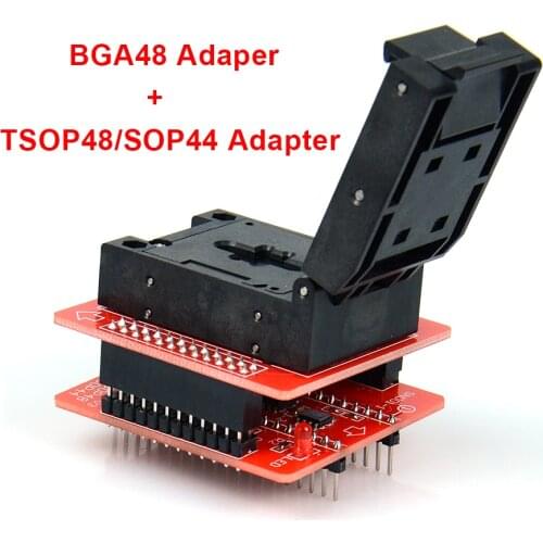 Hot Selling BGA48 ZIF adapter/adaptor with TSOP48/SOP44 adapter For TL866II PLUS TL866A TL866CS USB Programmer