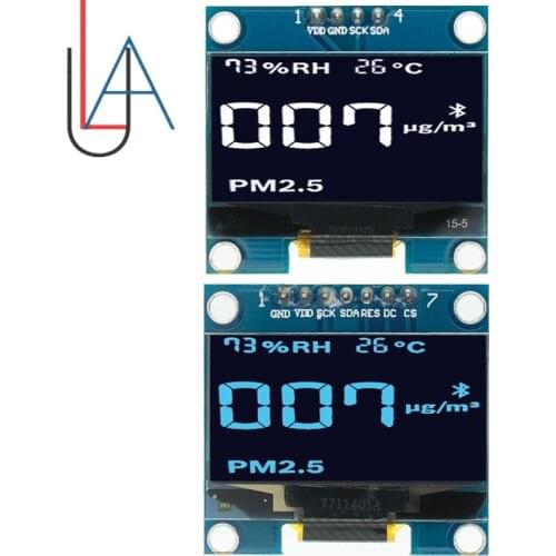 1pcs 1.3 inch OLED module white/blue SPI/IIC I2C Communicate color 128X64 1.3 inch OLED LCD LED Display Module 1.3" OLED module
