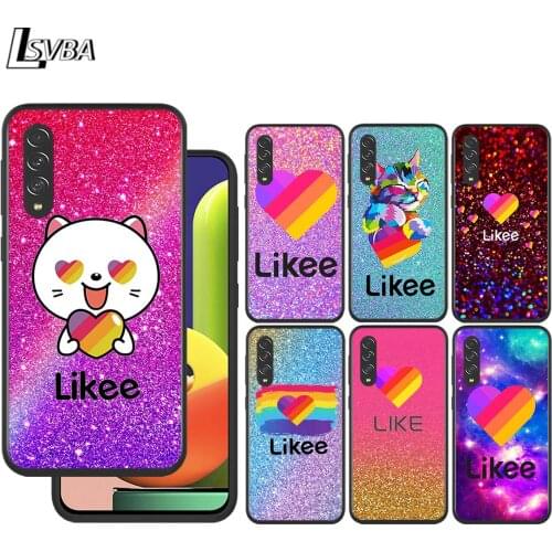 Cute Funny Likee for Samsung Galaxy A90 A80 A70 A60 A50 A40 M30 A20E A2Core A10S A10E Silicon Soft Black Phone Case
