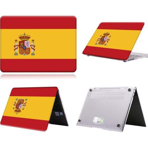 Spanish Flag Pattern Anti-slip Laptop Case For MateBook 13/13 AMD Ryzen/14/D14/D15/X 2020/X Pro/Pro 16.1/Honor MagicBook 14/15