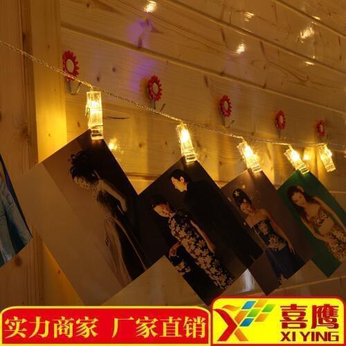 2020 New Time-limited Suppliers Supply Of Housing Decorative Photo Frame Exposed Sky Star String Clip Shape Led Battery Light