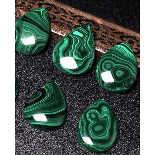 Natural Green Malachite Raw Quartz Stone Pendant For Necklace