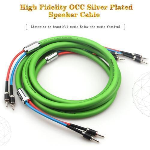 Xangsane fever SP-6008Ag OCC silver-plated HIFI speaker center cable amplifier speaker cable AV audio cable