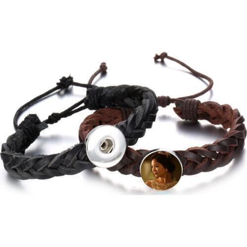 Blank leather bracelet for dye sublimation fashion knitting bracelets thermal transfer printing jewelry customized gifts