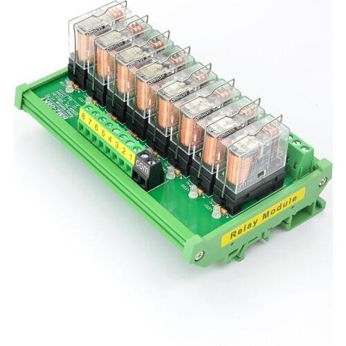 2 4 6 8 10channels Relay Module 12V/24V Input 2-24 Road 16A One Open and One Close